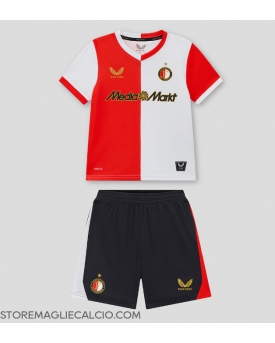 Feyenoord Maglia Gara Casa Repliche 2025-26 Bambino Maniche Corte Feyenoord Maglia Gara Casa Repliche 2025-26 Bambino Maniche Corte
